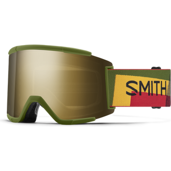 Smith Squad XL, High Fives w/Chromapop Sun Black Gold Mirror + ChromaPop Storm Blue Sensor Mirror