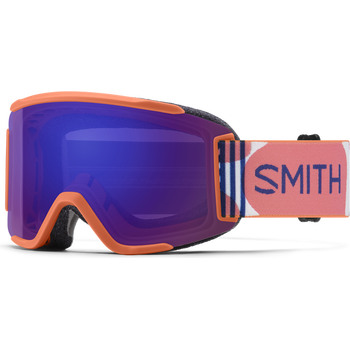 Smith Squad S, Coral Riso Print w/ Chromapop Everyday Violet Mirror + 7T - Clear
