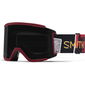 Smith Squad XL, Sangria Fortune Teller w/Chromapop Sun Black + ChromaPop Storm Blue Sensor Mirror