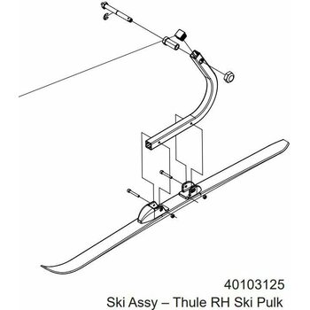 Thule Ski Assembly- Ski Pulk