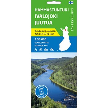 Hammastunturi Ivalojoki Juutua ulkoilukartta 1:50 000 2020