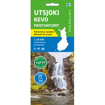 Utsjoki Kevo Paistunturit ulkoilukartta 1:50 000 2021