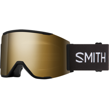 Smith Squad Mag, Black w/ Chromapop Sun Black Gold Mirror + Chromapop Storm Blue Sensor Mirror