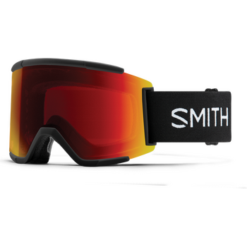 Smith Squad XL, Black w/ Chromapop Sun Red Mirror + Chromapop Strom Yellow Flash
