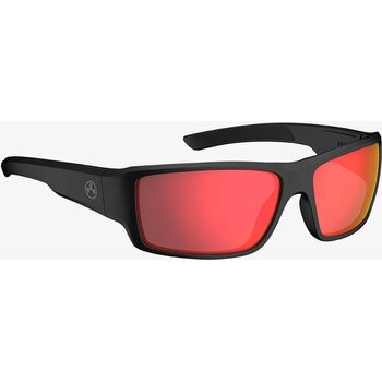 Magpul Ascent Eyewear, Polarized - Black Frame, Gray Lens/Red Mirror