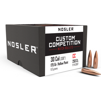 Nosler 30 Cal 175gr Custom Competition HPBT (250 ct.)