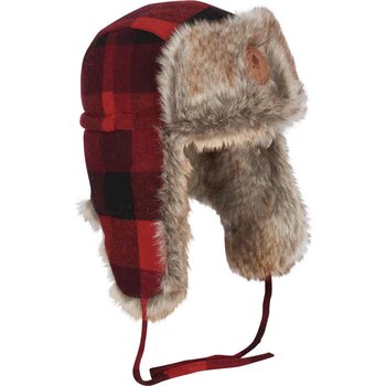 Pinewood Classic Checked Fur Hat