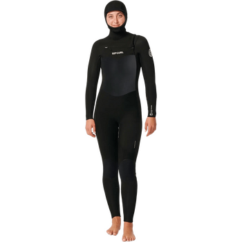 Rip Curl Dawn Patrol 5/4 Chest Zip Hooded Wetsuit Womens