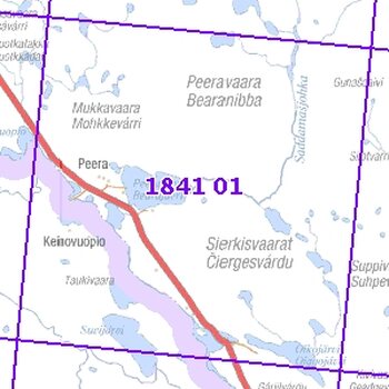 Peeravaara 63/69, taitettu, 1841 01 Topogr kartta