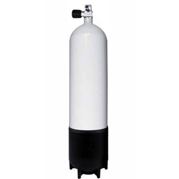 BtS Single Steel Cylinder 12 Liter, 300 Bar with valve and boot