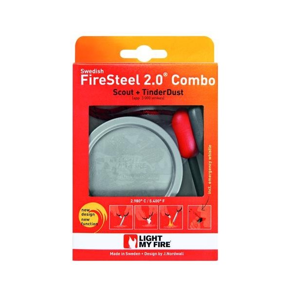 Light My Fire FireSteel 2.0 Combo Red