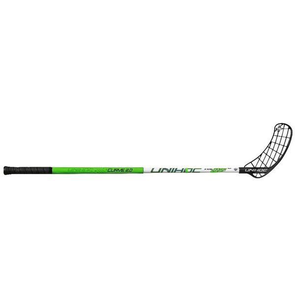 Unihoc PLAYER+ F Curve 2.0º 26 white, 104cm