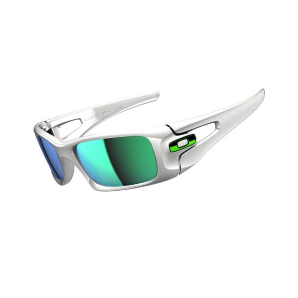 Oakley Crankcase, Polished White/Jade Iridium