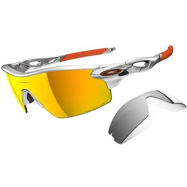 Oakley Radarlock, Pitch, Silver/Fire Iridium Polarized & Black Iridium