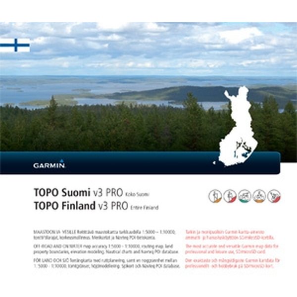Garmin Topo Suomi v3 Pro - Pohjois Suomi