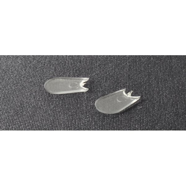 Truutti Tongue plate straight K1 with slot (10x18mm), 20kpl