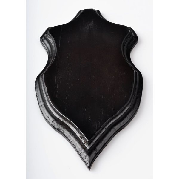 Buck Trophy plate 22x13cm, Dark