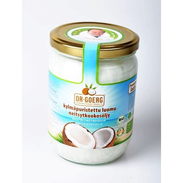 Dr.Goerg Kylmäpuristettu luomu neitsytkookosöljy 600ml