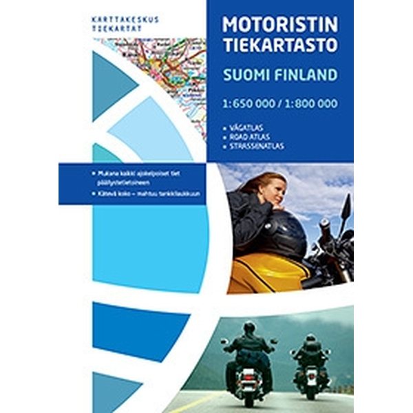 Motoristin tiekartasto Suomi, 1:650 000/1:800 000, 2011