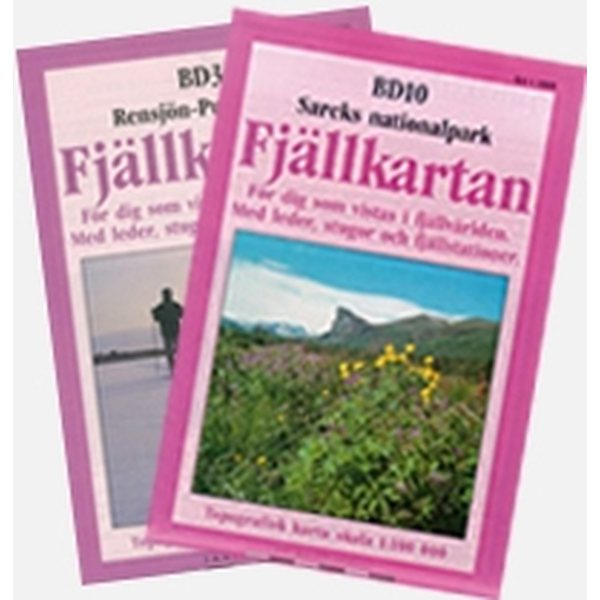 Nya Fjällkartan BD 07, 1:100 000, Sitasjaure-Ritsem, Map
