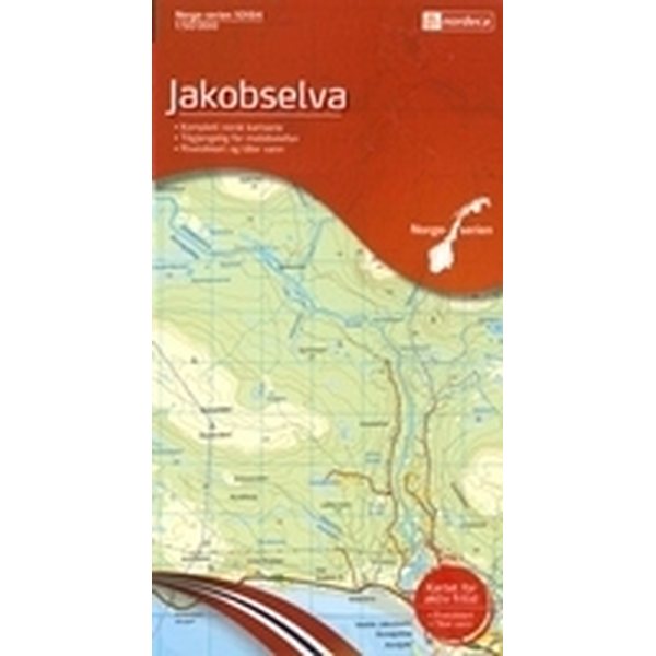 Norway 10184, Jakobselva 1:50 000, topografic map