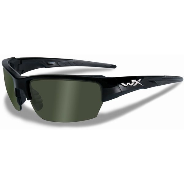 Wiley X SAINT Polarized Green Gloss Black Frame