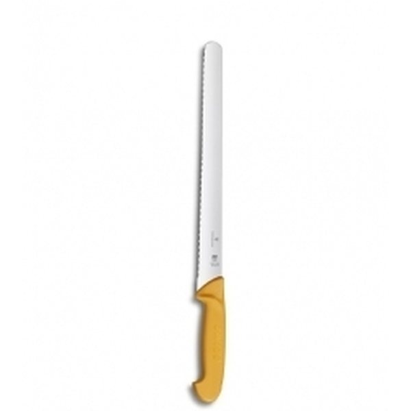 Victorinox Swibo Slicing knife,Wavy edge,round tip,30cm