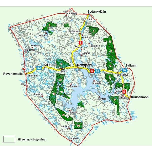 Kemijärven yhteismetsä Päivälupa 2014, vesilintu ja jänis