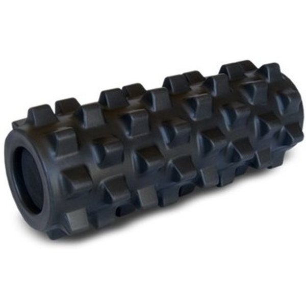 RumbleRoller Extra Firm Black - Compact Size 12.5cm x 30cm