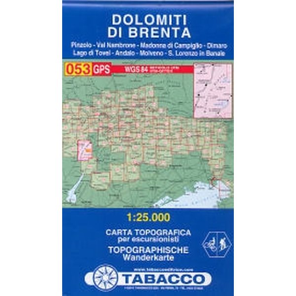 Dolomiti di Brenta (053) 1:25,000