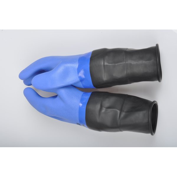 BtS Nordic Blue Dry gloves with latex long sleeve