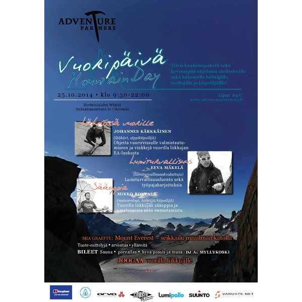 Adventure Partners Vuoripäivä- tapaslautanen illaksi