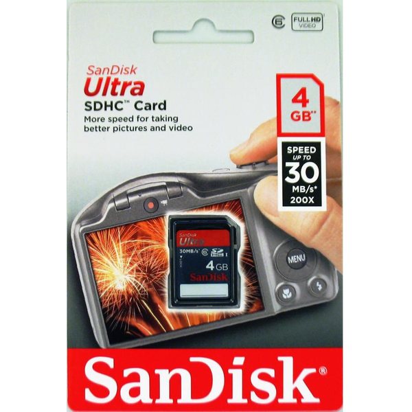 Sandisk SDHC Ultra 4GB 30MB/s Class6