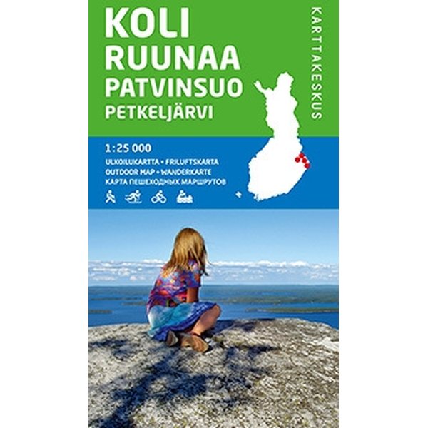 Koli Ruunaa Patvinsuo Petkeljä ulkoilukartta 1:25 000, 2013