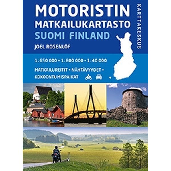 Motoristin matkailukartasto Suomi 1:650 000/1:800 000,2014