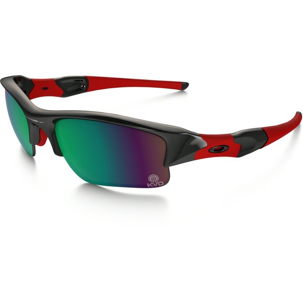 Oakley Flak Jacket XLJ, Kevin VanDam Collection, Polished Black w/ Prizm Shallow H2O Polarized