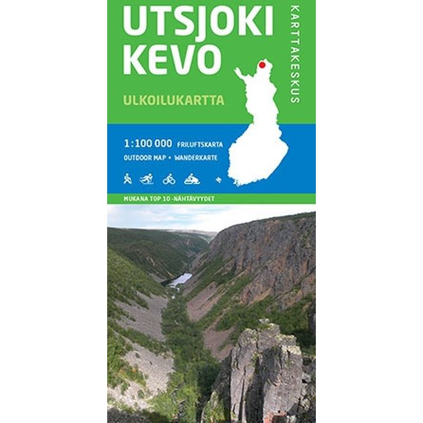 Utsjoki Kevo 1:100 000 ulkoilukartta 2015