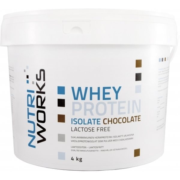 Nutri Works Whey protein isolate lactose free, stevia, 4000g