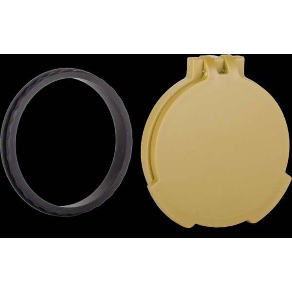 Tenebraex Objective Flip Cover with Adapter Ring Ral8000(FCV)/Black(AR) Schmidt & Bender 1.5-8x26 PM II ShortDot