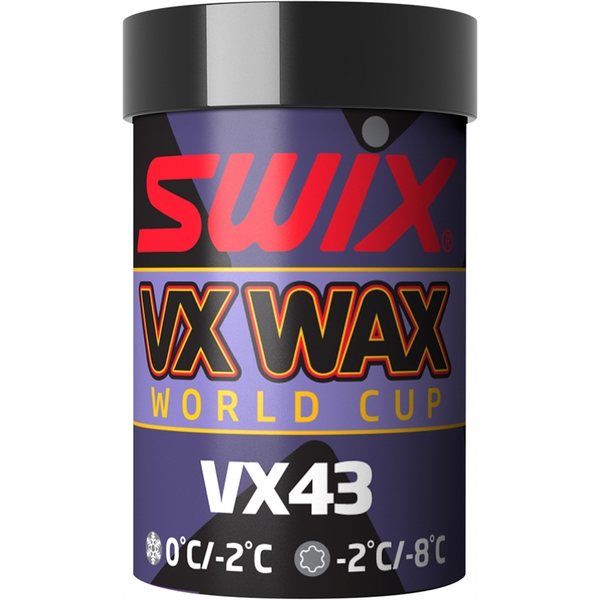 Swix VX43 High Fluor Grip Wax, 45g