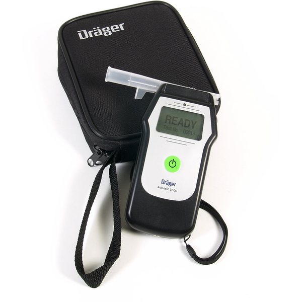 Dräger Alcotest 3000 + 10 mouth piece + LED-pull lamp