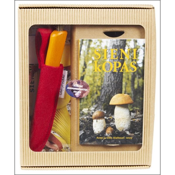 Laatupuukko Mushroon Knive + Mushroom book + bear bell