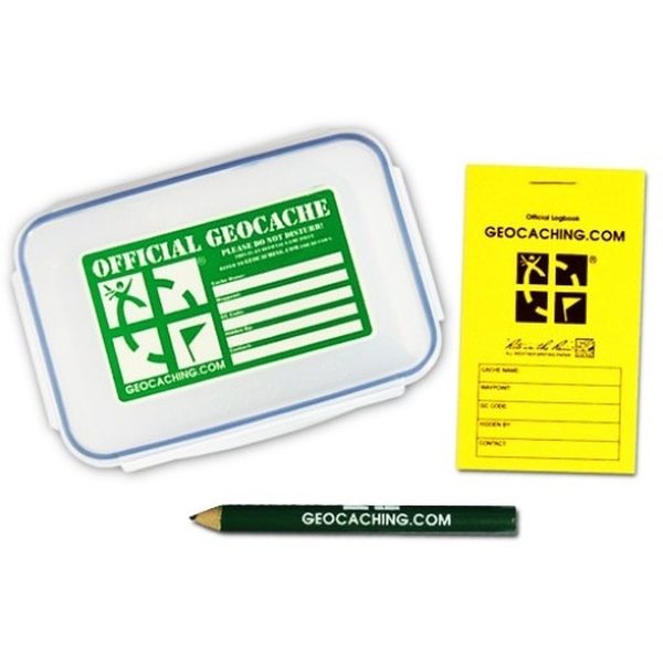 Groundspeak Official Small Geocache with Logbook & Pencil
