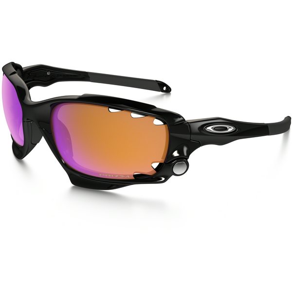 Oakley Racing Jacket, Polished Black w/ Prizm Trail & Clear Vented