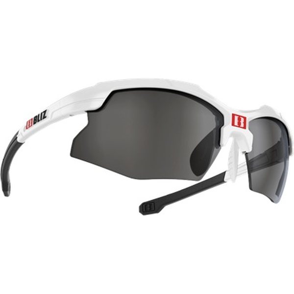 Bliz Force, 902808, Shiny White / Smoke w Silver Mirror Cross