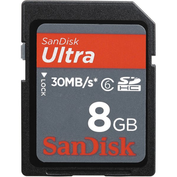 Sandisk SDHC Ultra 8GB Class 6 30 MB/s
