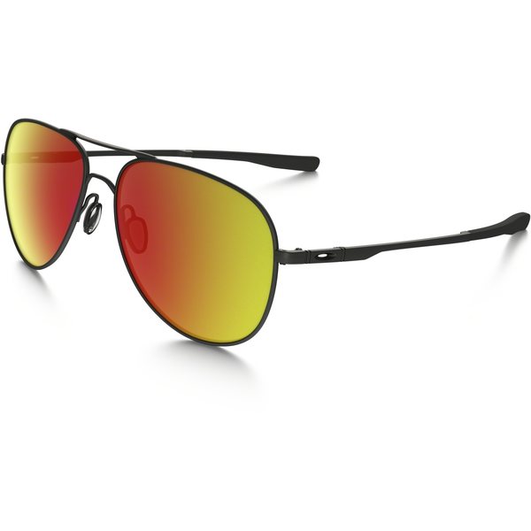 Oakley Elmont M, Satin Black w/ Ruby Iridium