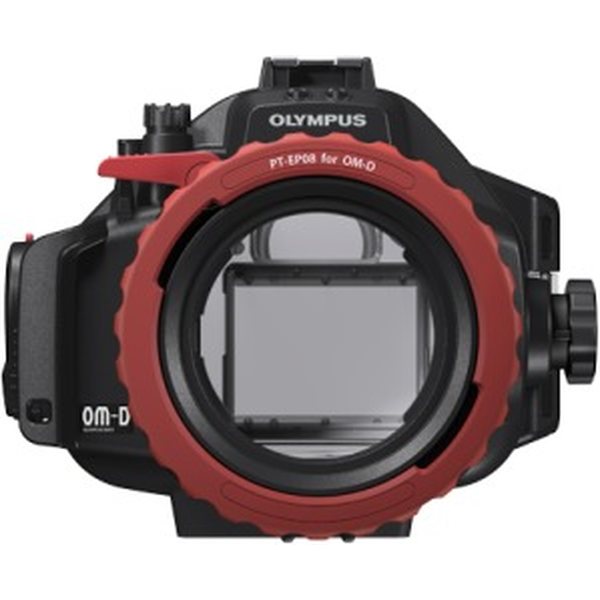 Olympus PT-EP08 Sukelluskotelo Olympus E-M5 -kameralle + Salamavarsi