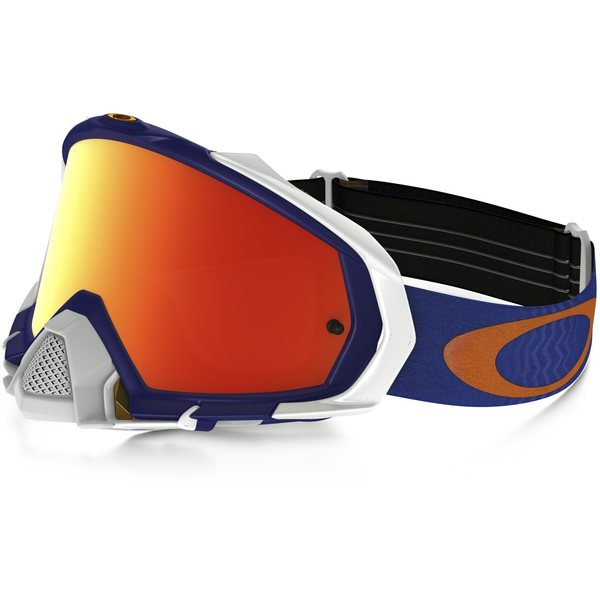 Oakley Mayhem Pro MX, Shockwave Blue w/ Fire iridium