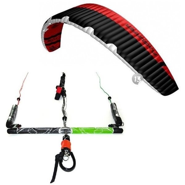 Flysurfer Sonic2 13.0 -"ready to fly" w/ Infinity 3.0 Airstyle Control Bar